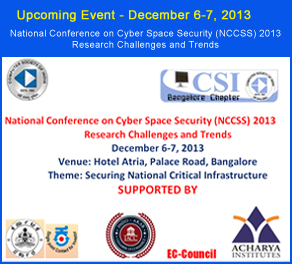 iacc - National Conference on Cyber Space Security (NCCSS) 2013 Research Challenges and Trends